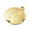 Ion Plating(IP) 304 Stainless Steel Pendants STAS-B058-26G-05-2