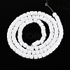 Opaque Solid Color Glass Beads Strands GLAA-N065-4x4mm-C01-2