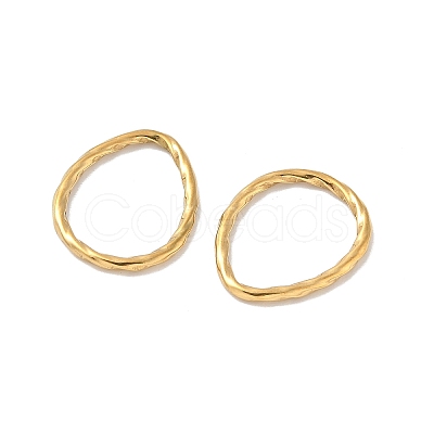 304 Stainless Steel Twisted Teardrop Linking Rings STAS-L300-007G-1