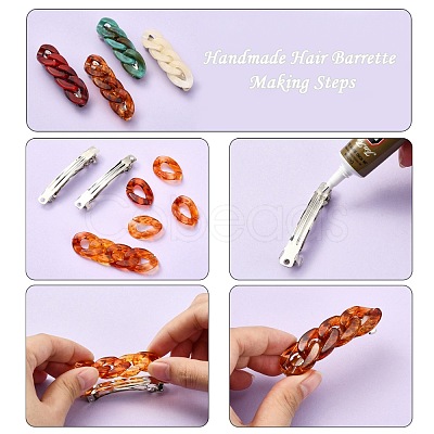 Iron Hair Barrette Findings IFIN-L037-003P-1