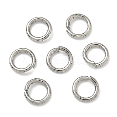 Tarnish Resistant 304 Stainless Steel Open Jump Rings X-STAS-E067-11-9mm-1
