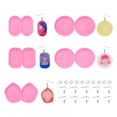 110Pcs Food Grade Pendant Silicone Molds DIY-CW0001-26-1