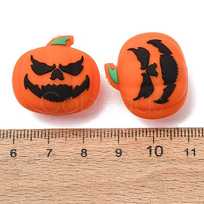 Halloween Silicone Focal Beads SL-CBADC51-18-1