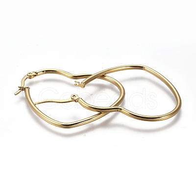 201 Stainless Steel Hoop Earrings EJEW-A052-12A-1