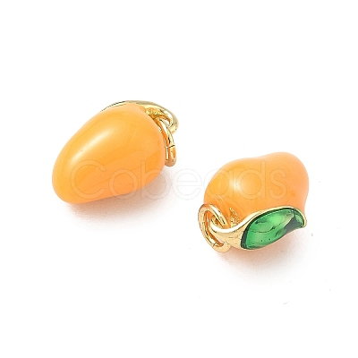 Brass Enamel Pendants KK-L256-44G-03-1