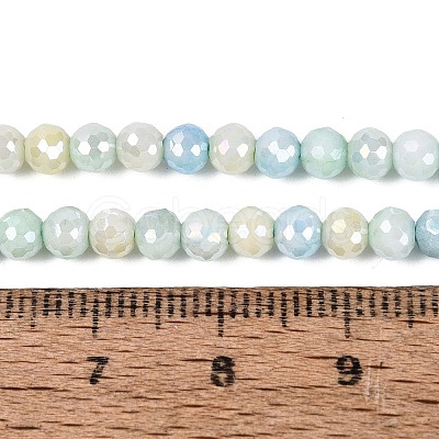 Anti-Tarnish Electroplate Glass Beads Strands EGLA-N027-02A-01-1