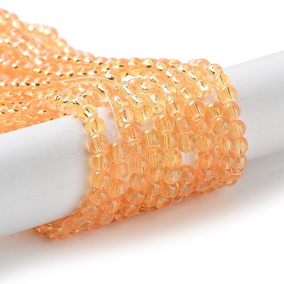Drawbench Transparent Glass Beads Strands GLAD-Q012-4mm-08-1