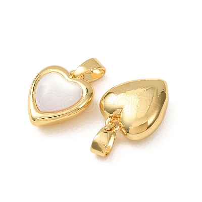 Brass & Natural Shell Pendants SH-CBADD64-09G-1