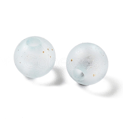 Frosted Transparent Acrylic Beads OACR-F013-12G-1