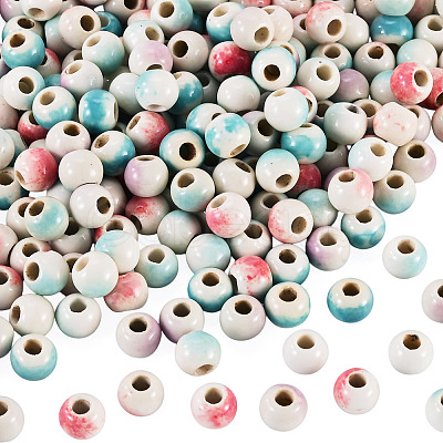 200Pcs Handmade Porcelain Beads PORC-TA0001-60-1