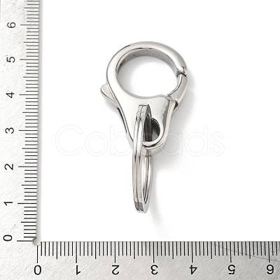 304 Stainless Steel Keychain Rings STAS-H238-01P-1