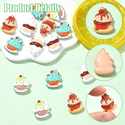16Pcs 4 Styles Zinc Alloy Pendants FIND-CJ0005-31-1