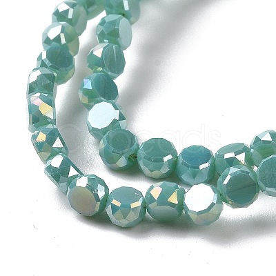 Electroplate Glass Beads Strands GLAA-E036-03A-1