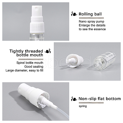 Empty Portable Glass Spray Bottles MRMJ-BC0002-37-1