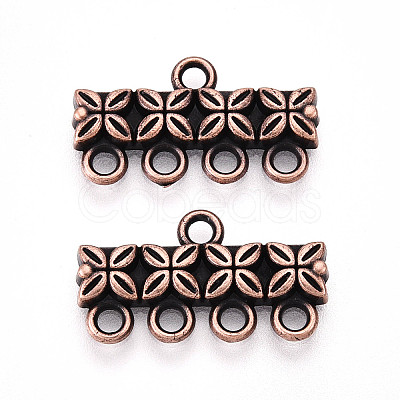 Tibetan Style Alloy Chandelier Component Links PALLOY-WH0110-13R-1