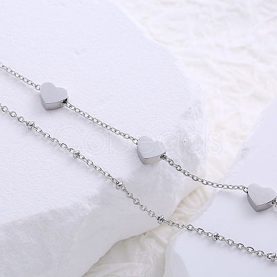 Stainless Steel Double Layer Bracelets WA9104-1