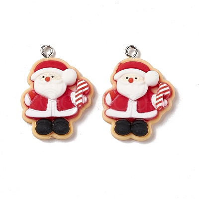 Christmas Theme Opaque Resin Pendants LS-X-FIND-E025-03-1