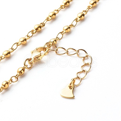 304 Stainless Steel Link Chain Necklaces NJEW-JN03609-1