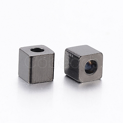 304 Stainless Steel Beads Ion Plating(IP) STAS-F148-4x4-06B-1