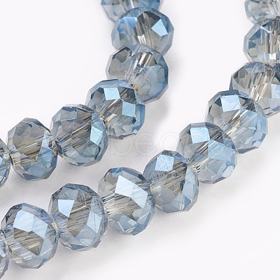 Electroplate Glass Beads Strands GLAA-K027-FR-A03-1
