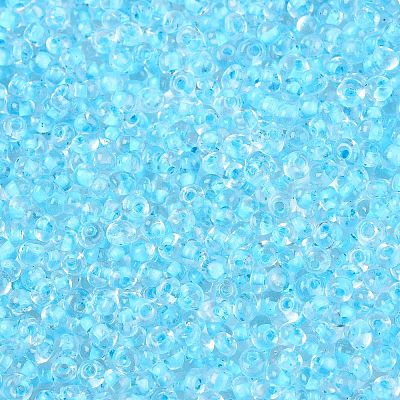 8/0 Inside Colours Transparent Glass Seed Beads X1-SEED-T007-06E-1