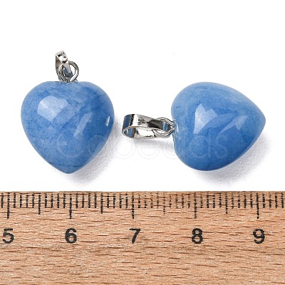Dyed & Heated Natural Agate Pendants G-I311-A48-G-1