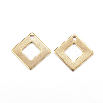 Ion Plating(IP) 304 Stainless Steel Charms X-STAS-G127-07G-1