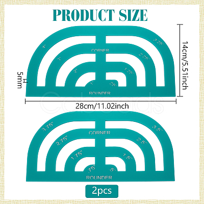 Transparent Acrylic Arch Templates DIY-WH0656-45-1