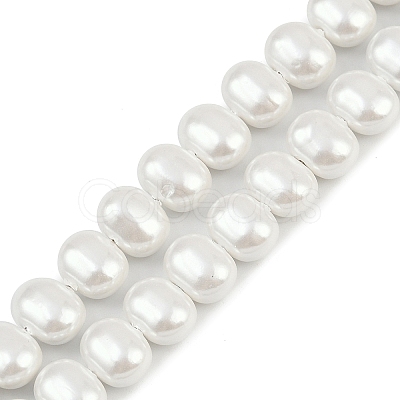 Electroplated Shell Pearl Beads Strands BSHE-H113-04C-1