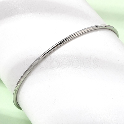 2MM 304 Stainless Steel Bangles for Women SA-CBA37BC-23A-P-1