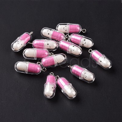 Translucent Plastic Pendants KY-L006-29G-1