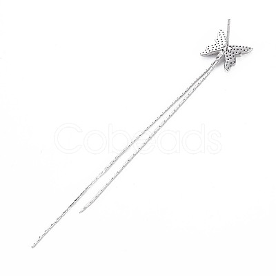 Brass Micro Pave Clear Cubic Zirconia Asymmetrical Stud Earring Findings KK-S356-775-1