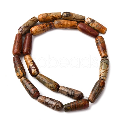 Natural Picasso Stone/Picasso Jasper Beads Strands G-D0017-05-1