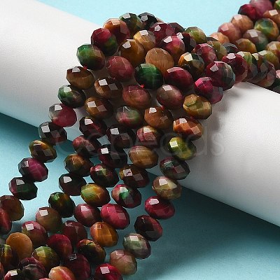 Natural Rainbow Tiger Eye Beads Strands G-NH0002-D03-03-1