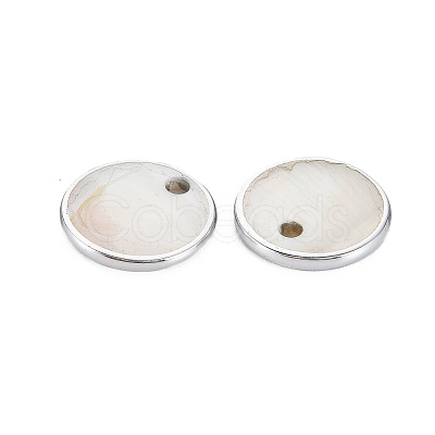 Natural Freshwater Shell Charms X-SHEL-T018-31B-1