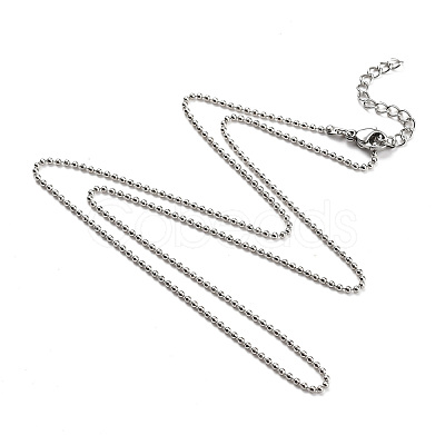 Brass Ball Chain Necklaces NJEW-JN02912-03-1