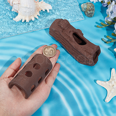 2Pcs 2 Styles Purple Clay Display Decorations DIY-GF0013-05-1