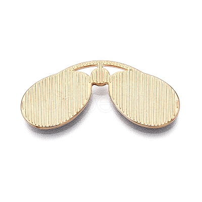 Rack Plating Alloy Enamel Pendants ENAM-T020-19-RS-1