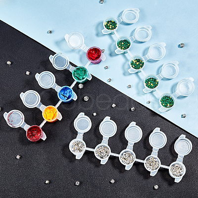 Plastic Paint Pots Strips DIY-PH0027-10-1
