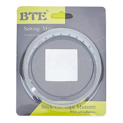 Carbon Steel Back Adhesive Ruler TOOL-WH0129-23-1