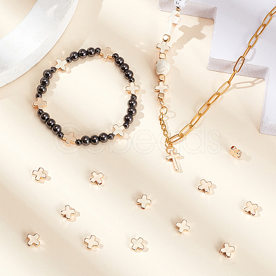 60Pcs Brass Beads KK-BC0015-38-1