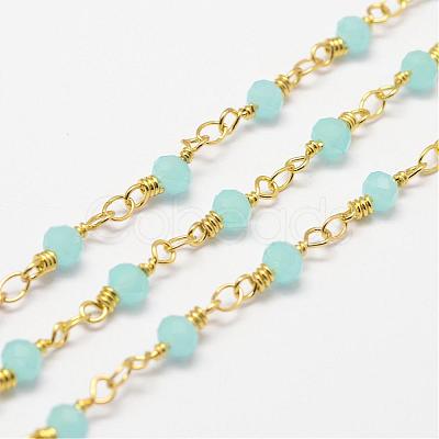 Handmade Glass Beaded Chains CHC-G311-B04-1