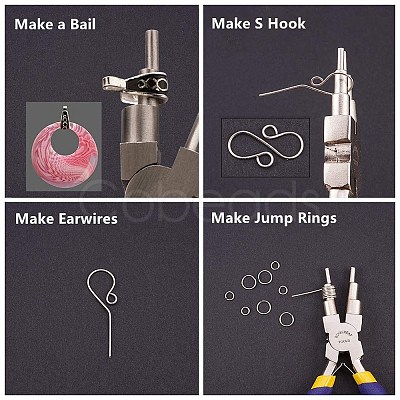 DIY Wire Wrapped Jewelry Making Kits PT-BC0001-47C-S-1