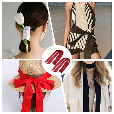 Long Polyester Silk Scarf for Women Girls LS-AJEW-WH20042-77D-1