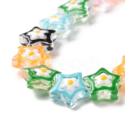 Transparent Glass Beads Strands LAMP-K037-07E-1