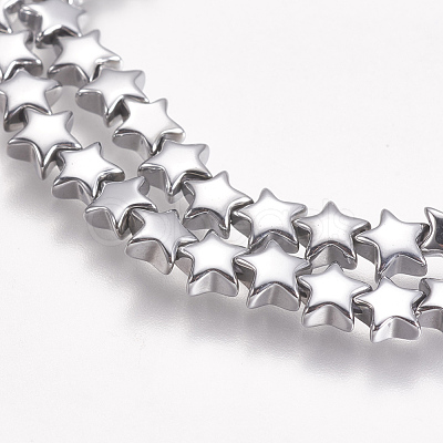 Electroplate Non-magnetic Synthetic Hematite Beads Strands G-K239-20A-1