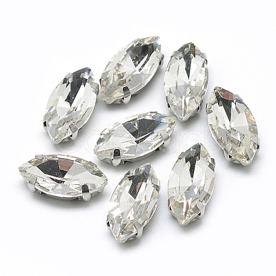 Sew on Rhinestone LS-RGLA-T034-7x15mm-01-1