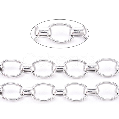 Tarnish Resistant 304 Stainless Steel Rolo Chains CHS-F009-04-P-1