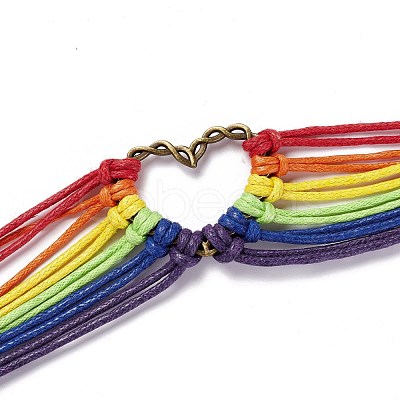 Rainbow Pride Bracelet BJEW-F424-02-1