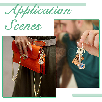 Alloy Rhinestone Keychain KEYC-FH00055-1